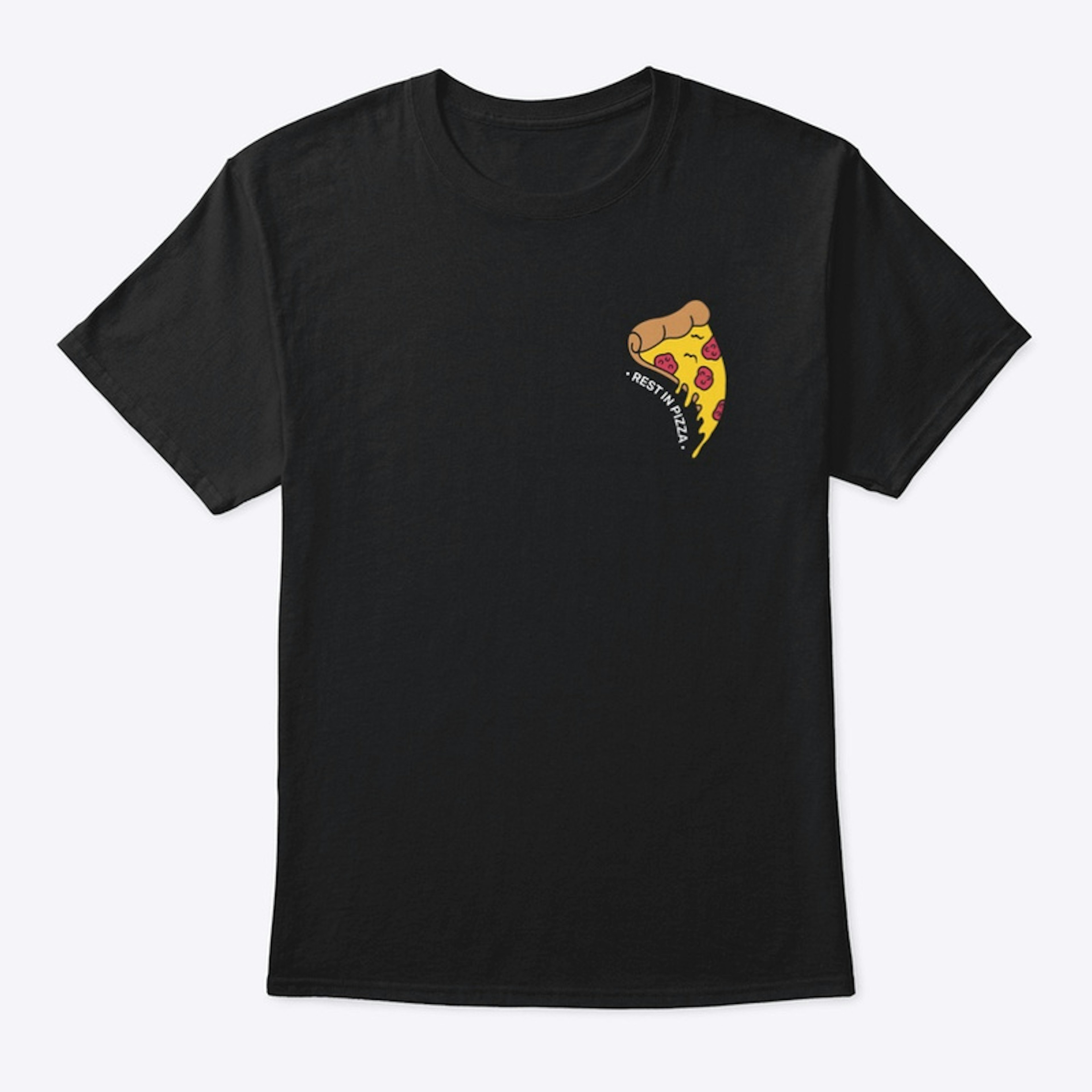 REST IN PIZZA BLACK T-SHIRT